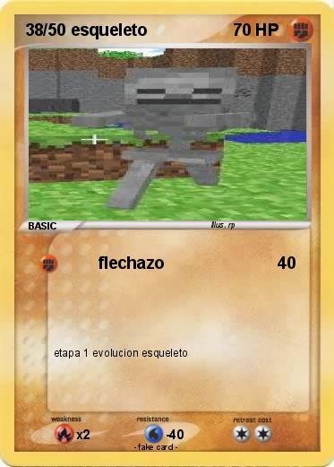 Pokemon 38/50 esqueleto
