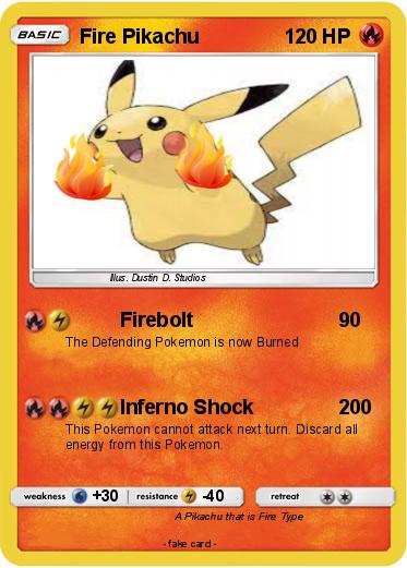 Pokemon Fire Pikachu