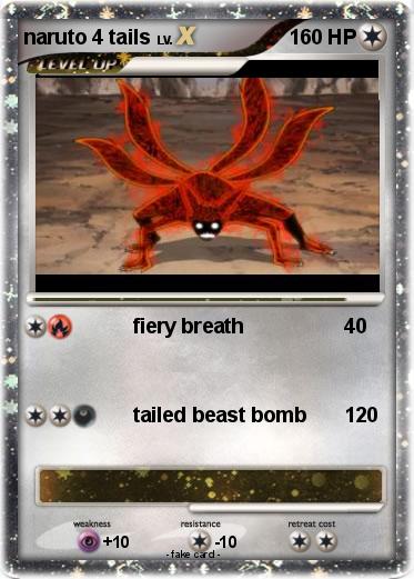 Pokemon naruto 4 tails