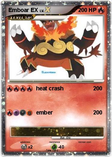 Pokemon Emboar EX