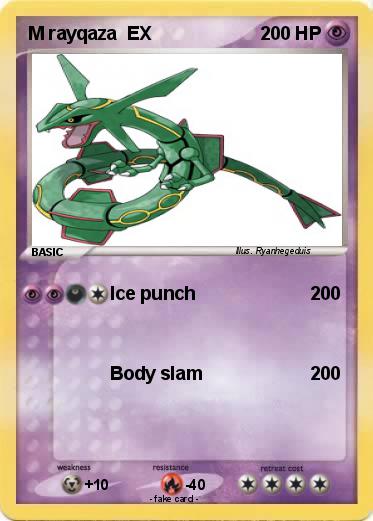 Pokemon M rayqaza  EX