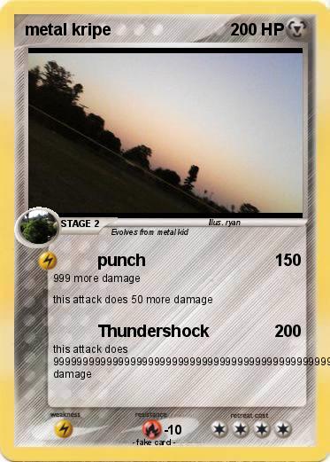 Pokemon metal kripe