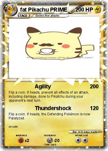 Pokemon fat Pikachu PRIME
