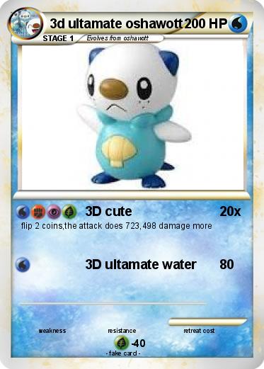 Pokemon 3d ultamate oshawott