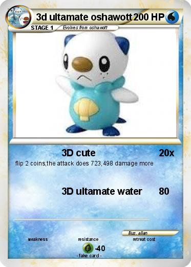 Pokemon 3d ultamate oshawott