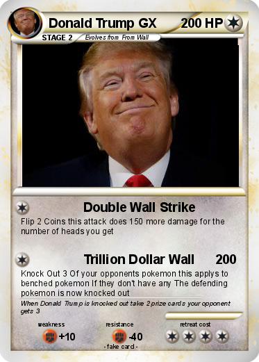 Pokemon Donald Trump GX