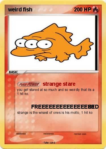 Pokemon weird fish