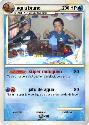 Pokemon água bruno