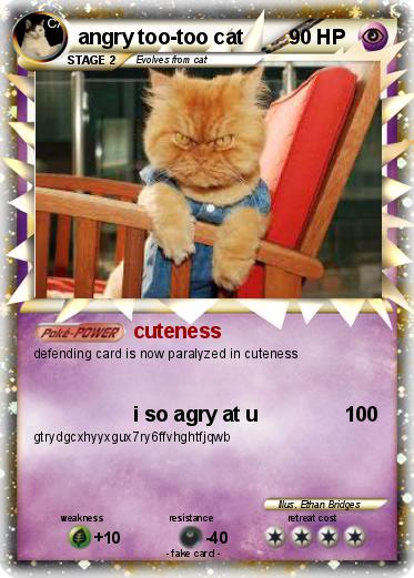 Pokemon angry too-too cat