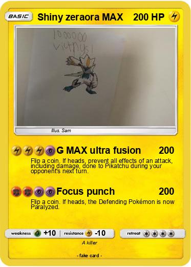 Pokemon Shiny zeraora MAX