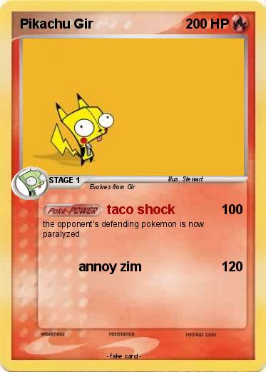Pokemon Pikachu Gir