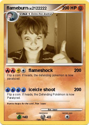 Pokemon flameburn
