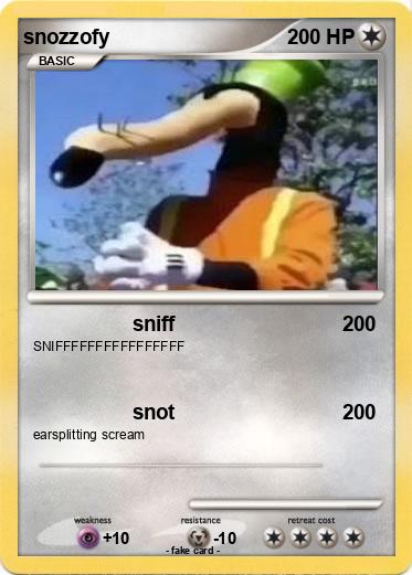 Pokemon snozzofy