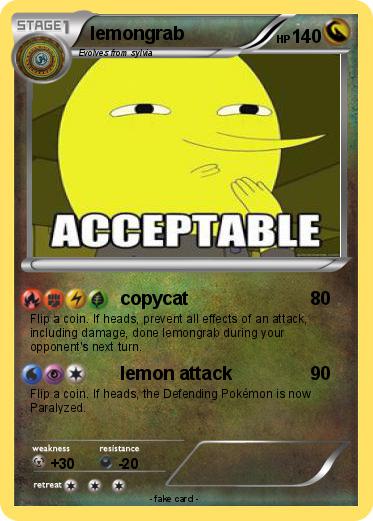 Pokemon lemongrab