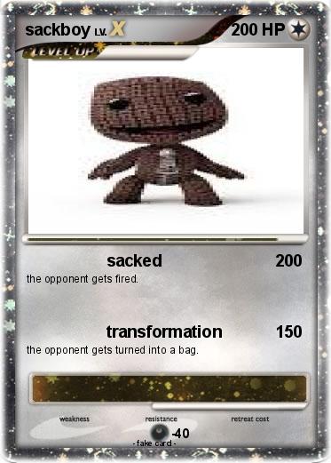Pokemon sackboy