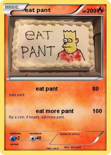Pokemon eat pant