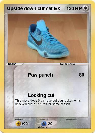 Pokemon Upside down cut cat EX