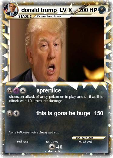 Pokemon donald trump  LV X