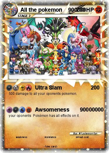 Pokemon All the pokemon    900000