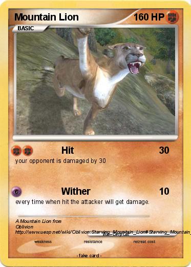 Pokemon Mountain Lion