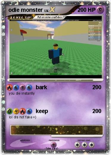 Pokemon odie monster