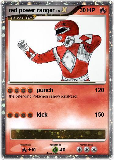 Pokemon red power ranger Pokemon red power ranger
