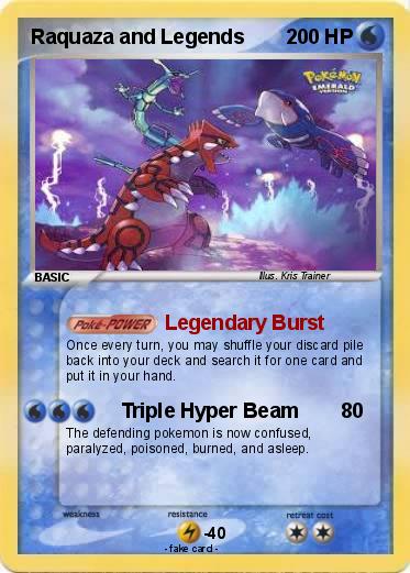 Pokemon Raquaza and Legends
