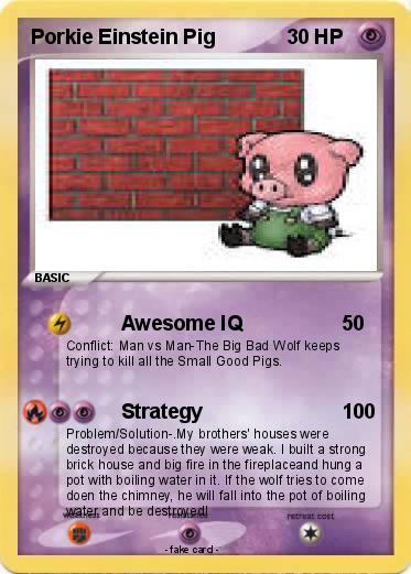 Pokemon Porkie Einstein Pig