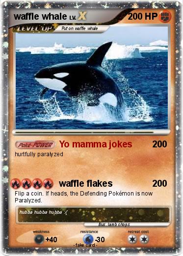 Pokemon waffle whale