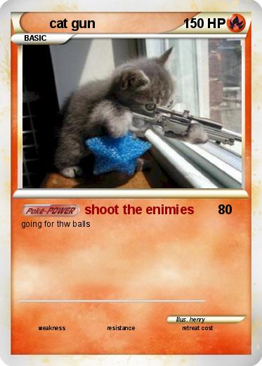 Pokemon cat gun