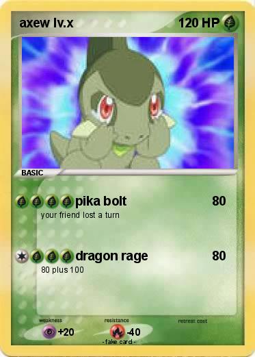 Pokemon axew lv.x