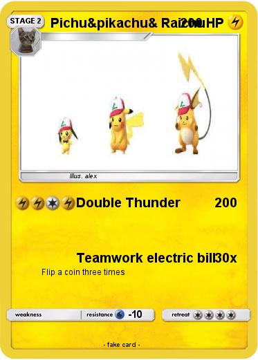 Pokemon Pichu&pikachu& Raichu