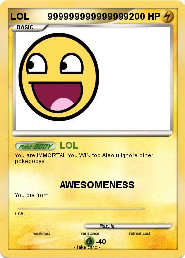 Pokemon LOL       999999999999999