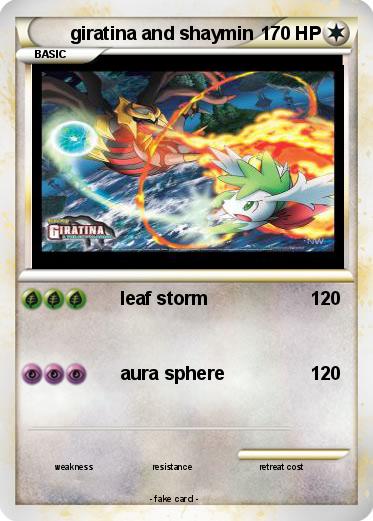 Pokemon giratina and shaymin