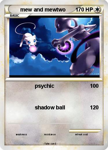 Pokemon mew and mewtwo