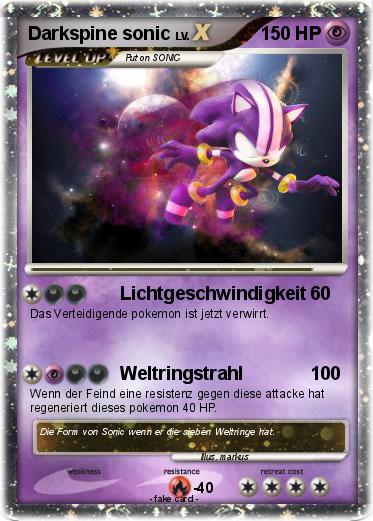 Pokemon Darkspine sonic