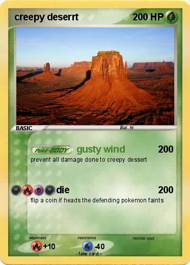 Pokemon creepy deserrt