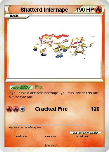 Pokemon Shatterd Infernape