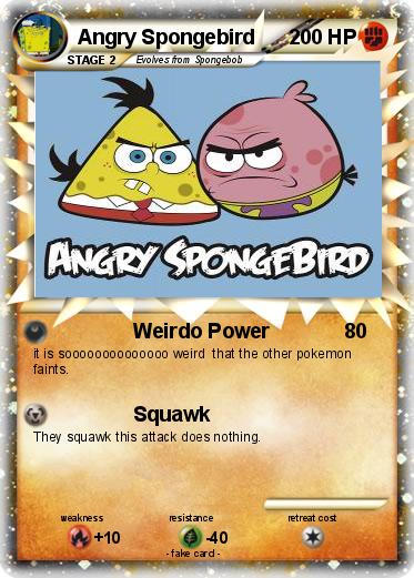 Pokemon Angry Spongebird
