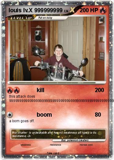 Pokemon louis lv.X 999999999