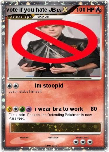 Pokemon vote if you hate JB