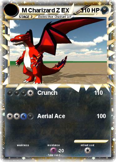 Pokemon M Charizard Z EX       3