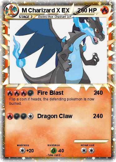 Pokemon M Charizard X EX     2