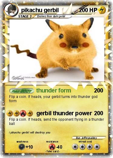 Pokemon pikachu gerbil