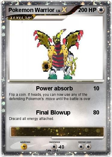 Pokemon Pokemon Warrior