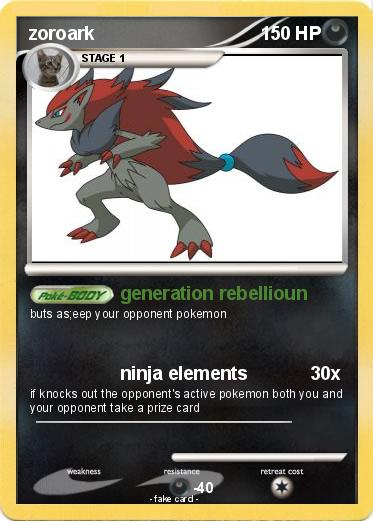 Pokemon zoroark