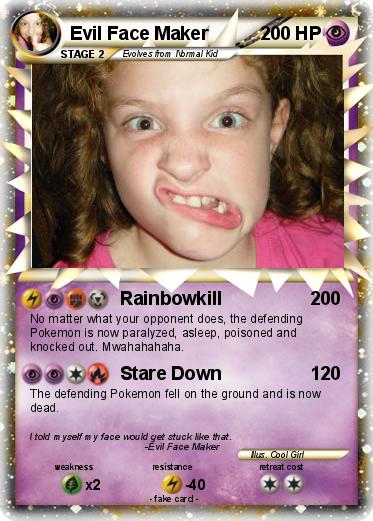 Pokemon Evil Face Maker