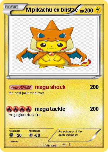 Pokemon M pikachu ex blistze