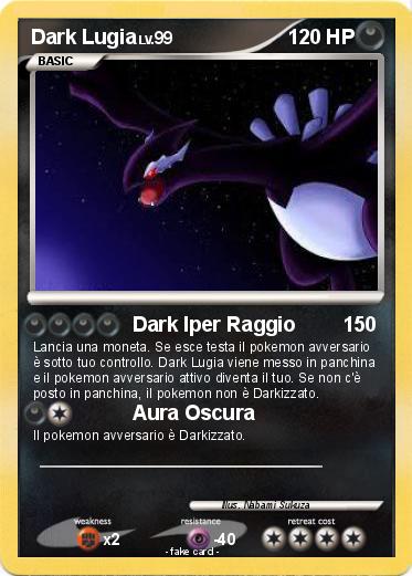 Pokemon Dark Lugia
