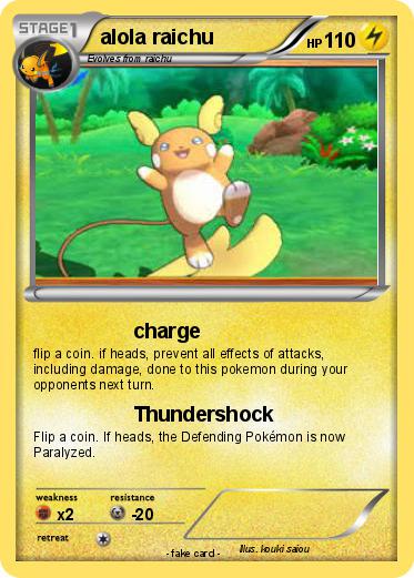 Pokemon alola raichu